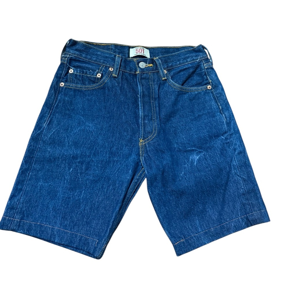 Vintage Levi’s 501 Hemmed Denim Shorts Upcycled Men’s to Women’s Fit Sz 29